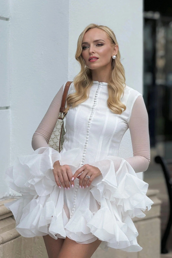 Dahlina | Romantic Ruffle Accent Dress