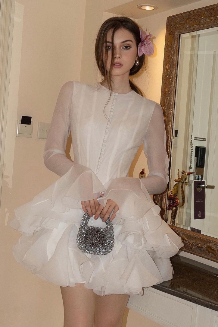 Dahlina | Romantic Ruffle Accent Dress