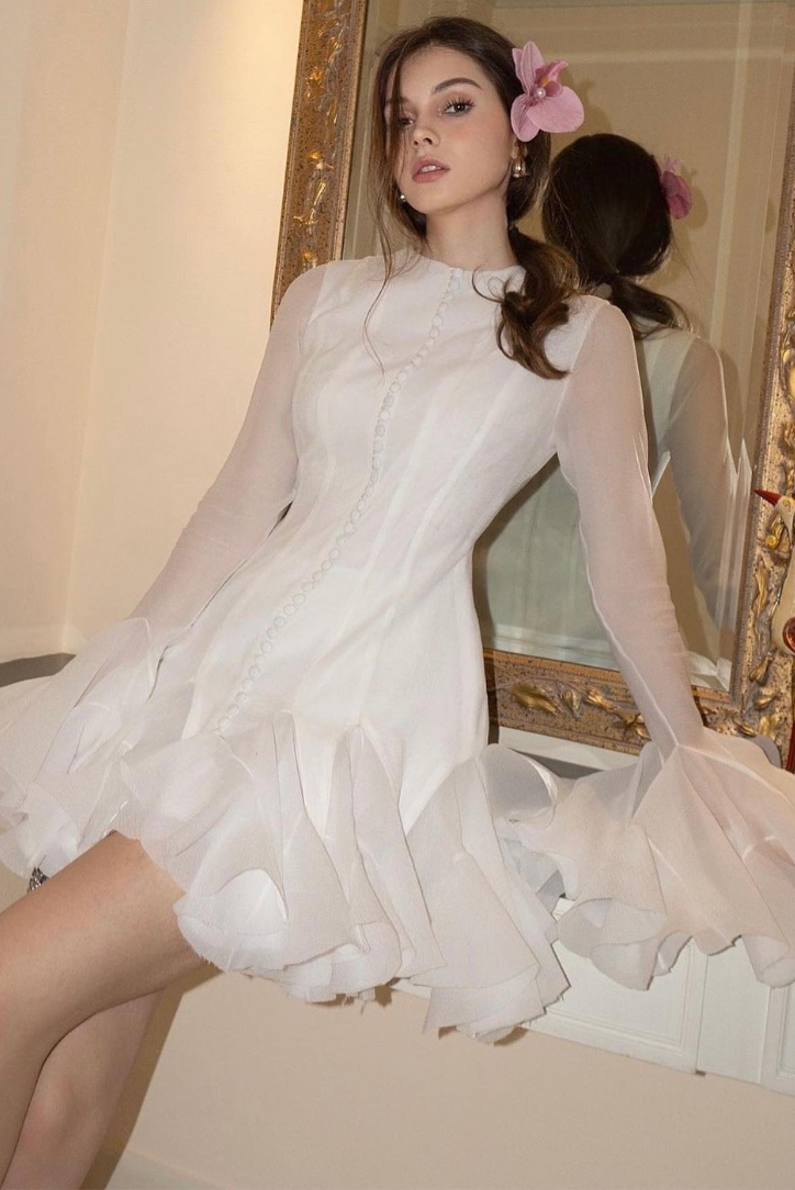 Dahlina | Romantic Ruffle Accent Dress