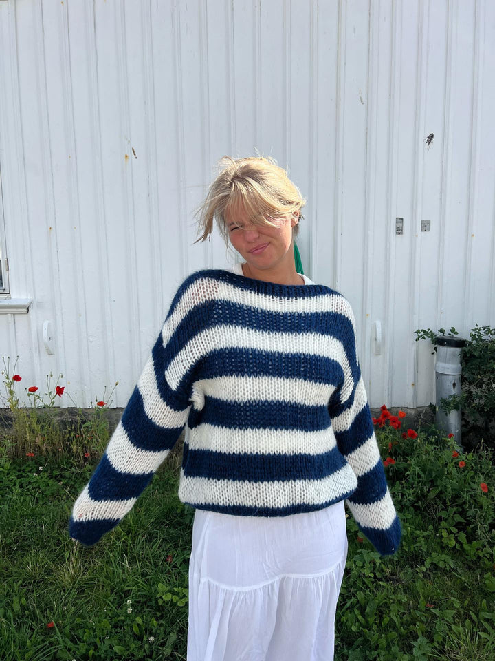 Fidelis | Striped Off-Shoulder Sweater