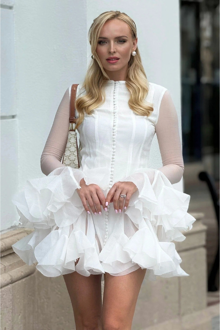 Dahlina | Romantic Ruffle Accent Dress