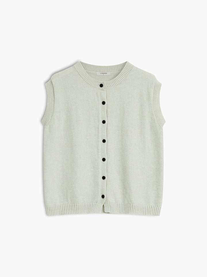 Florence | Casual Button Up Sweater Vest