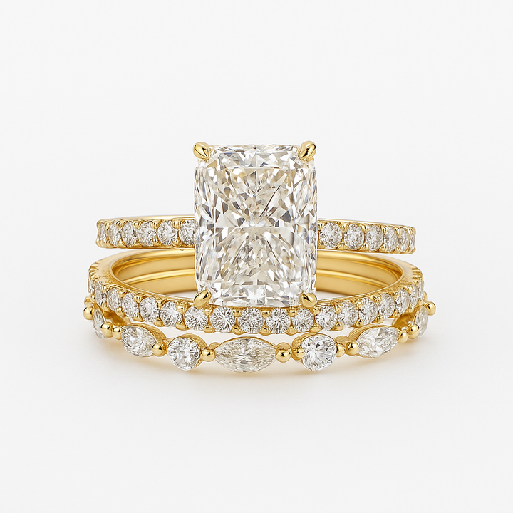Ealhswith | Sparkling Eternity Ring Trio