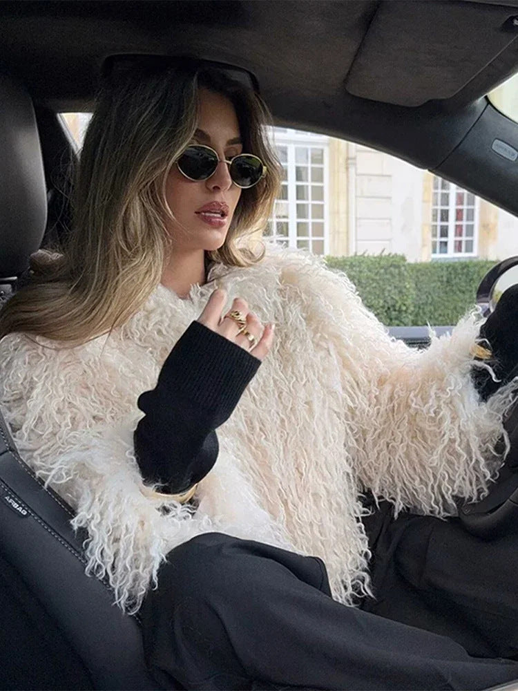 Majwen | Faux Fur Shaggy Jacket