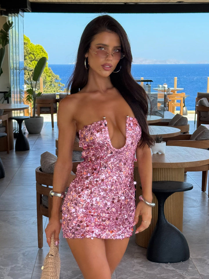 LAVIA MINI DRESS PINK