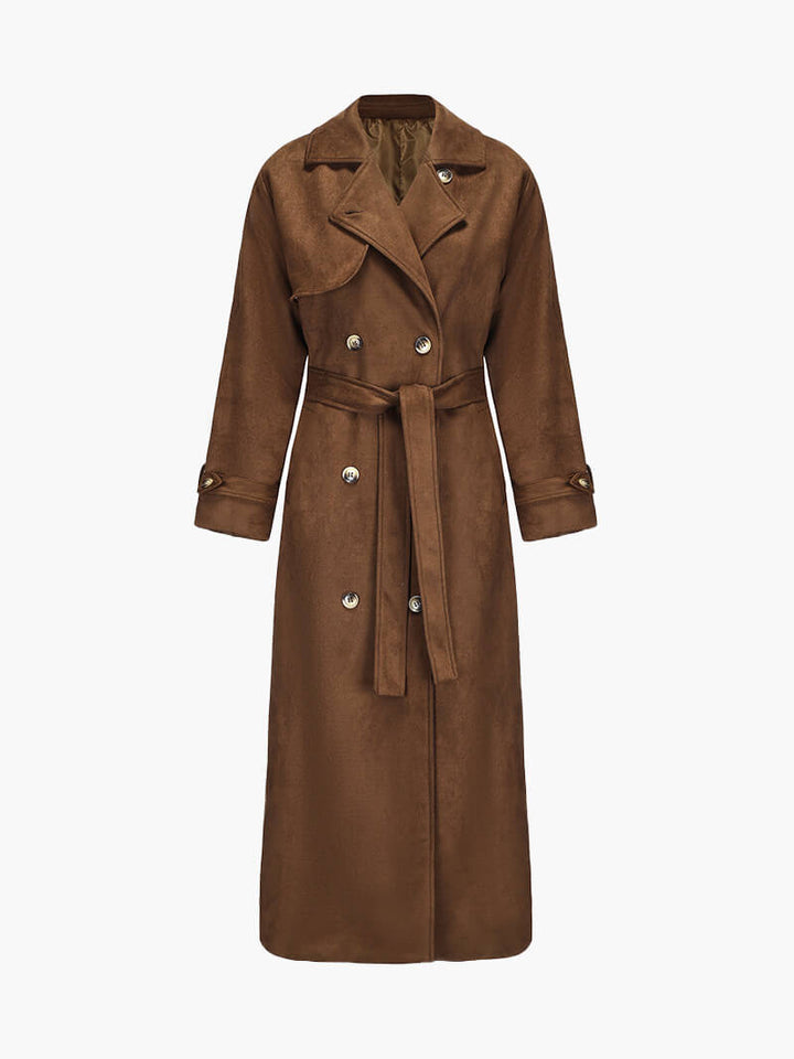 Grevelin | Suede Trench Coat