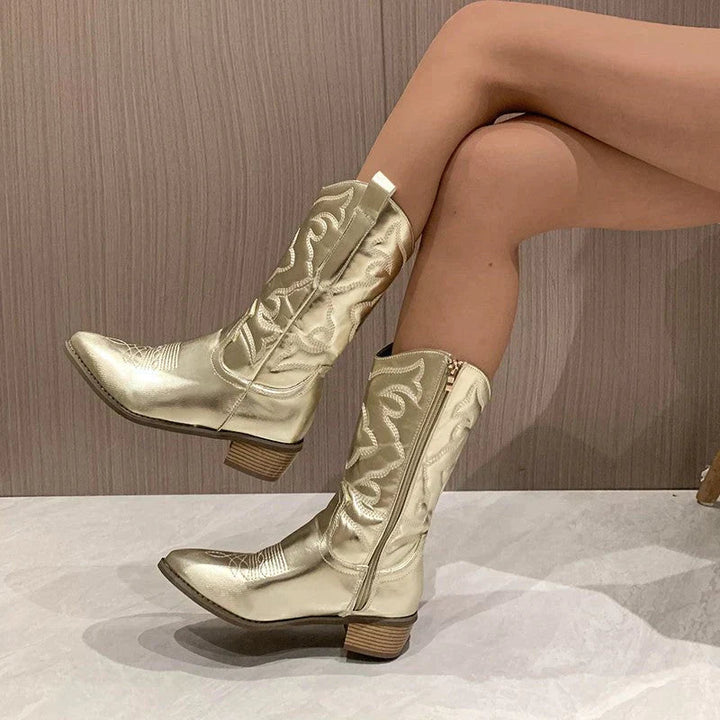 The Musthave | Metallic Cowboy Boots
