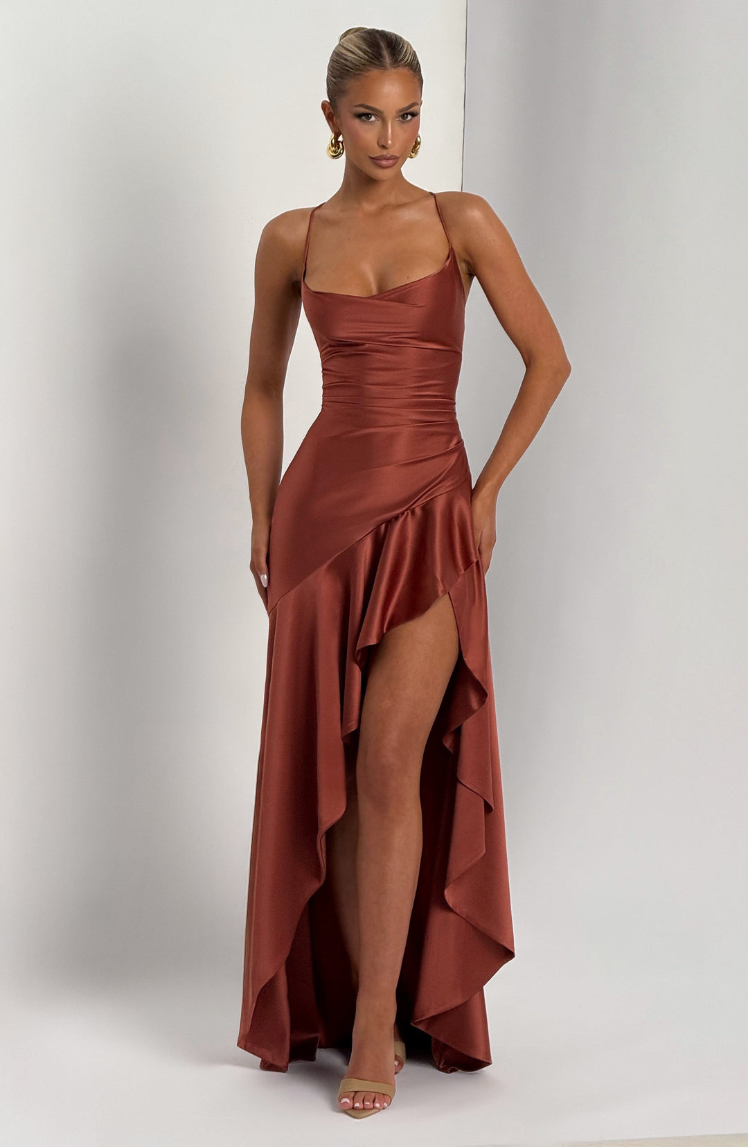Samira Maxi Dress - Rust
