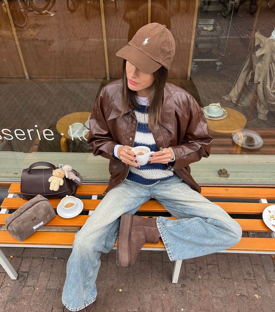 Fidelis | Striped Off-Shoulder Sweater